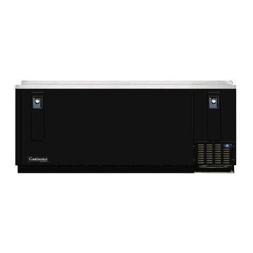 Continental Flat Top Bottle Cooler 37" Wide -SS by Continental Refrigerator – Black, Model CBC95