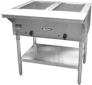 Adcraft 2 Bay Steam Table, 120V, in Stainless Steel (ST-120/2)