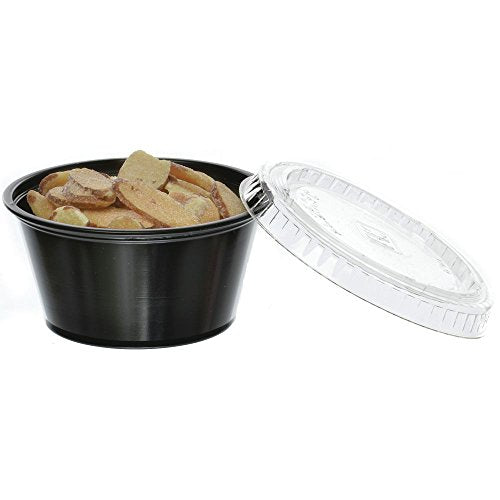 Portion Cup Lids For 2 Oz Cups Condiment Cup Clear Plastic 2500 Per Case