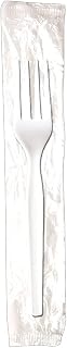 Dixie Individually Wrapped 6.31" Medium-Weight Polystyrene Fork by GP PRO (Georgia-Pacific), White, FM23C7, (Case of 1,000)