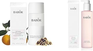 BABOR Soothing Rose Toner & Refining Enzyme Vitamin C Cleanser Bundle