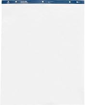 Business Source 38205 Standard Easel Pads, Plain, 27 in.x34 in., 50 Sheets, 4/CT, White