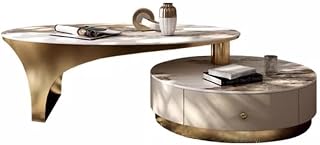Mesa para Centro De Sala Rock Slab Coffee Table Modern Minimalist Living Room Household Oval Coffee Table Coffee Table