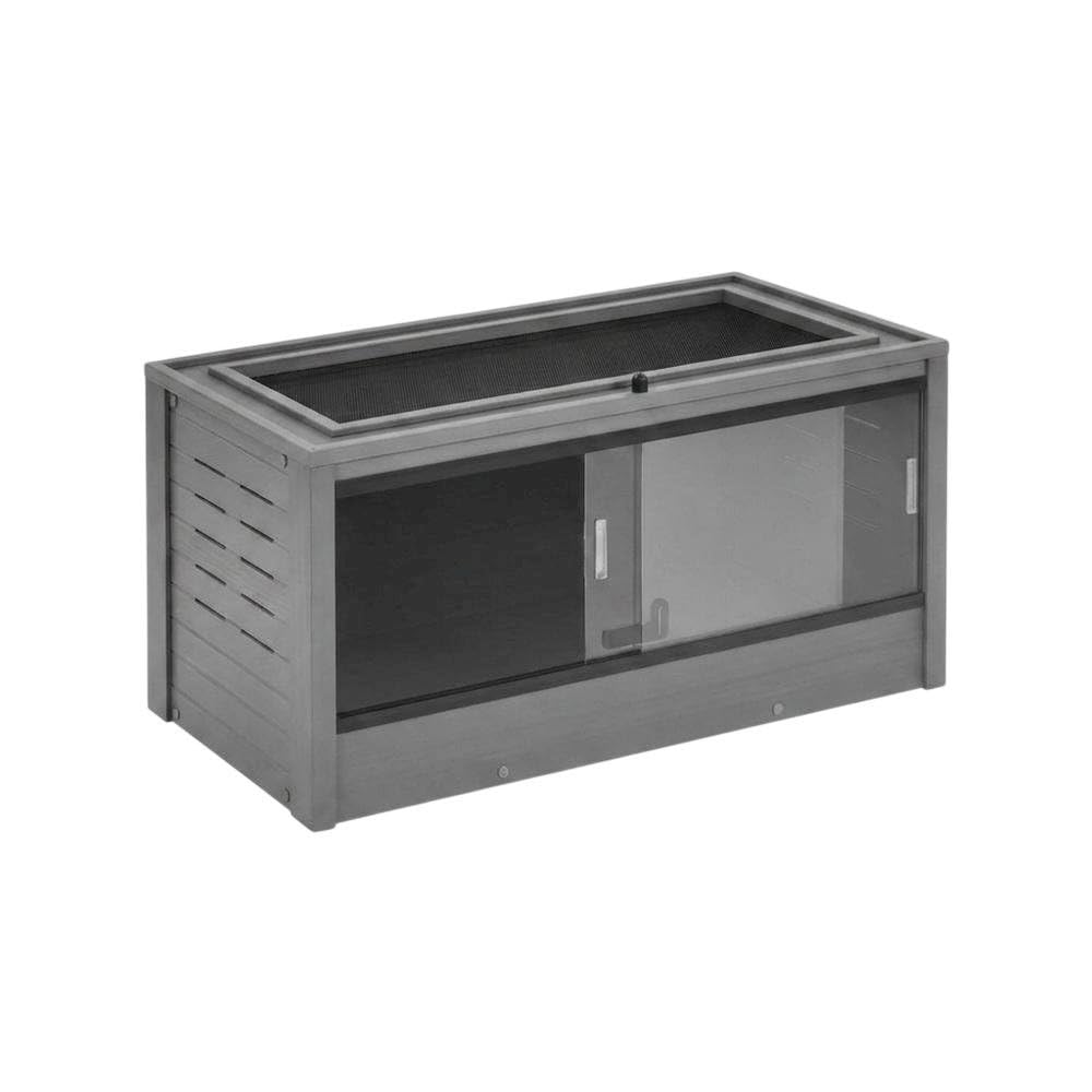 Grey Reptile Lounge by Bison Pets – Glass, Grey