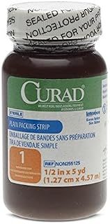 Medline Gauze, Packing Strip, Plain, 1/4" x 5 yd., Stroll