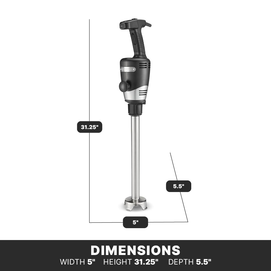 Waring 16" Shaft / Stainless Steel / Immersion Blenders Countertop Blenders