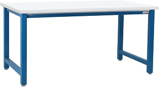 BenchPro KE3660-LBFrW34 36 x 60 in. Kennedy Workbenches with Formica Laminate & Square Cut Edge Top Light Blue