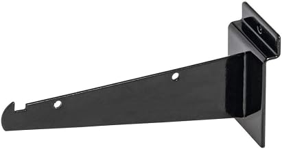 HUBERT® 6"L Black Slatwall Shelf Bracket
