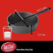 Tablecraft 5" dia. x 1-1/2"H / Black / Mini Skillet Skillets