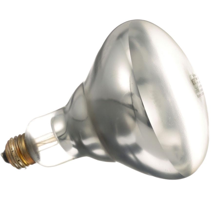 Franklin Machine Products Clear Coated Infrared Heat Bulb by FMP – brass, Model 253-1118
