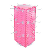 Azar Displays Pegboard + Hooks / Pink / 8 inches (W) x 8 inches (D) x 20 inches (H) Display Racks