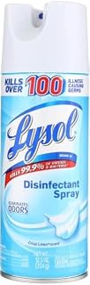 Lysol Disinfectant Spray, Crisp Linen Scent 12.50 oz (Pack of 3)