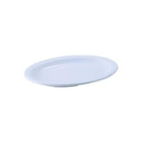 White Oval 9-3/4" X 6-3/4" Melamine Platter-MMPO-96W by Winco – Large, Melamine, White