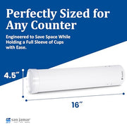 San Jamar White / 1 / 4-10 oz Iced Beverage Dispensers