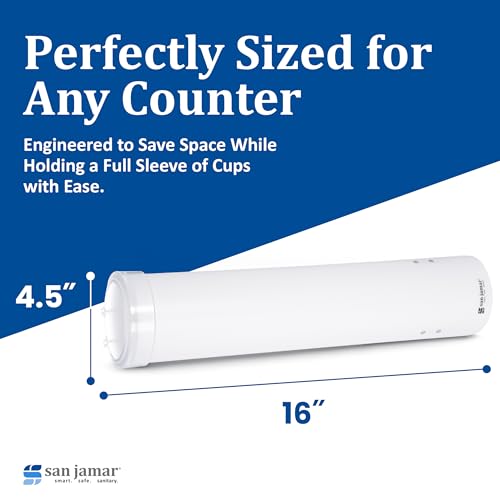 San Jamar White / 1 / 4-10 oz Iced Beverage Dispensers