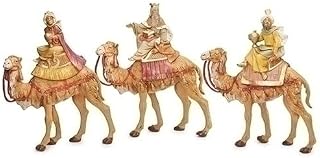 Fontanini by Roman, Kings on Camels Set, 7.5" Collection, Nativity Figures, Made in Italy
