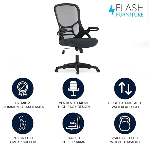 Flash Furniture Dark Gray / Set of 1 / Contemporary Home Office Desk Chairs
