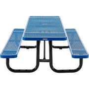Global Industrial Blue / Industrial / 96 inches x 30 inches x 29.5 inches Picnic Tables