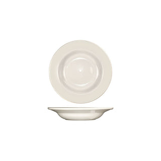 International Tableware Roma American White 12 Oz Deep Rim Bowl by International Tableware, Inc. – 10.0 ounces, Stoneware, White, Pack of 24, Model RO-3