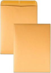 Quality Park Open-End Catalog Envelopes, Gummed, Brown Kraft, 10 x 13, 100 per Box, (41667)