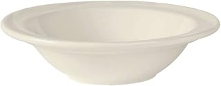 Tuxton China ASU-060 Fruit Dish, 4-1/2 oz., 5-1/8" Dia., Round, Embossed Pattern, Microwave & Dishwasher Safe, Oven Proof, Fully vitrified, Lead-Free, Ceramic, AlumaTux, San Marino, Case of 36