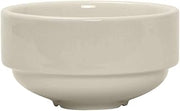 Tuxton China BEB-100 Soup Cup, 10 oz., 4-1/4" dia. x 2-3/8"H, round, stackable, microwave & dishwasher safe, oven proof, fully vitrified, lead-free, ceramic, DuraTux, Pack of 12