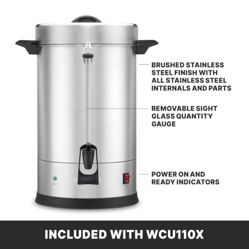 Waring 110-Cup / 110 Cup Capacity / Silver Coffee Urns
