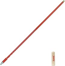 FireStik II 4 Foot Tunable Tip CB Antenna, Red, FS-4RD