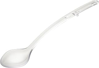 Winco 15" Clear Curved Plastic Serving Spoon
