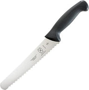 Mercer Culinary M23208 Millennia Black Handle, 8-Inch Wavy Edge Wide, Bread Knife