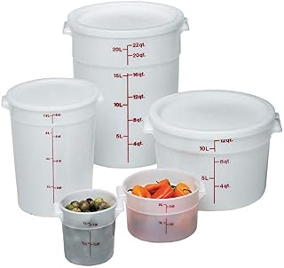 Cambro RFS6148 Round Storage Container, 5.7 L Capacity, White