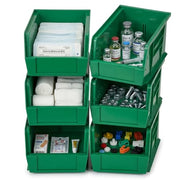QUANTUM STORAGE SYSTEMS Green / 10L x 6W x 5H / Ultra Stack & Hang Open Storage Bins