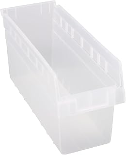 QUANTUM STORAGE SYSTEMS QSB804CL STORE-MAX Part Organizer Clear Bins 18" L x 7" W x 8" H 20 Pack