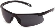 Pyramex Gray Safety Glasses, Scratch-Resistant, Half-Frame