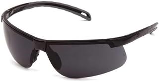 Pyramex Gray Safety Glasses, Scratch-Resistant, Half-Frame