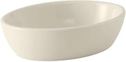 Tuxton China BEK-160 Baking Dish, 16 oz., 6-3/4" x 5" x 1-3/4" H, Oval, Microwave and Dishwasher Safe, Oven Proof, Fully Vitrified, Ceramic, DuraTux, American White/Eggshell, Pack of 12