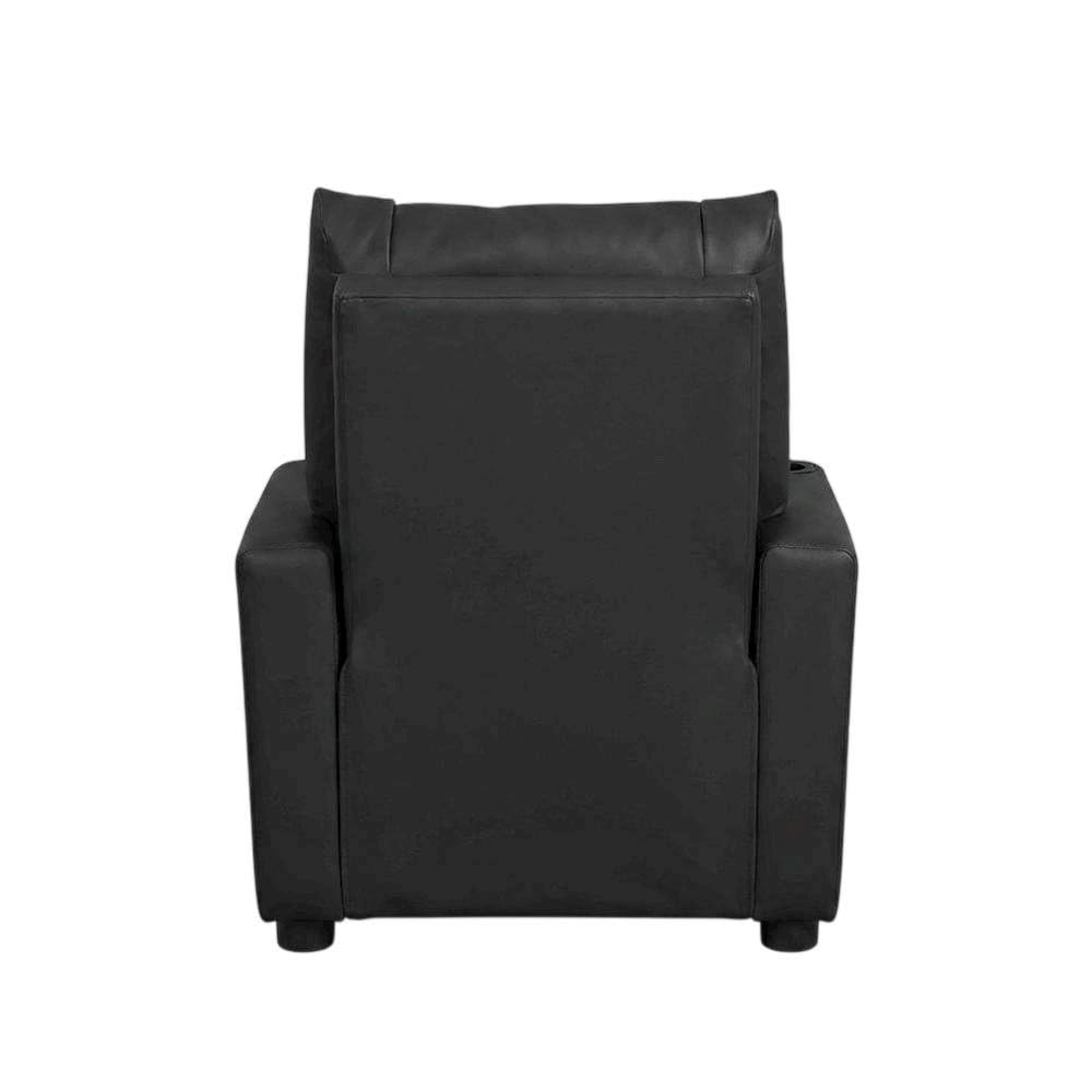 Kids Recliners Black PVC Fabric Perline 23W by Furnifact – PVC Fabric, Wood, Foam, Black