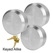 Master Lock 3 Pack / Silver / 3 Keyed Padlocks