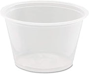 Conex Complement Portion Cup - 4 Ounce, Clear, Polypropylene, Use Lid 400Pcl, 125 Per Bag -- 2500 Per Case.