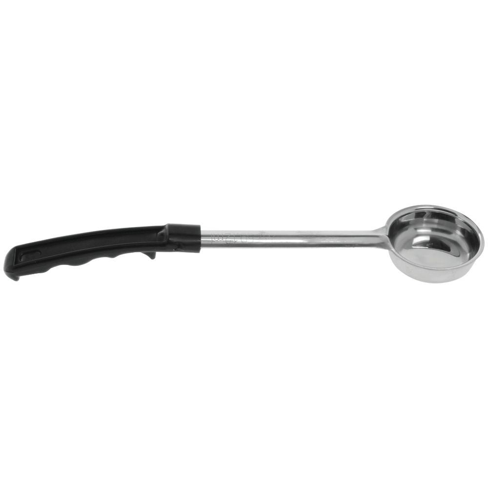 2 oz Portion Control Server Stainless Steel Solid with Black Plastic Handle by HUBERT – Stainless Steel, Black, Model DS-37459B