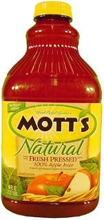 Mott's No Sugar Added Nautral Fresh Pressed Apple Juice 64 oz