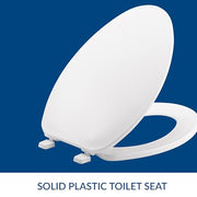 Bemis Elongated (Pack of 2) / American,Elongated / White Toilet Seats
