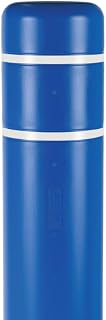 BollardGard 8" x 52" Bollard Cover Blue - Innoplast (Blue White Tape)