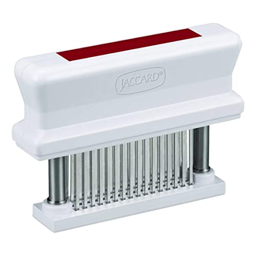 Jaccard White with Red / Pack of 1 / White Original Super 3 Professional 48 Blade Tenderizer Tenderizers