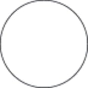 HUBERT Plain White 24 UP Laser Labels - 1 5/8" Dia, 1560 per Pack