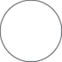 HUBERT Plain White 24 UP Laser Labels - 1 5/8" Dia, 1560 per Pack
