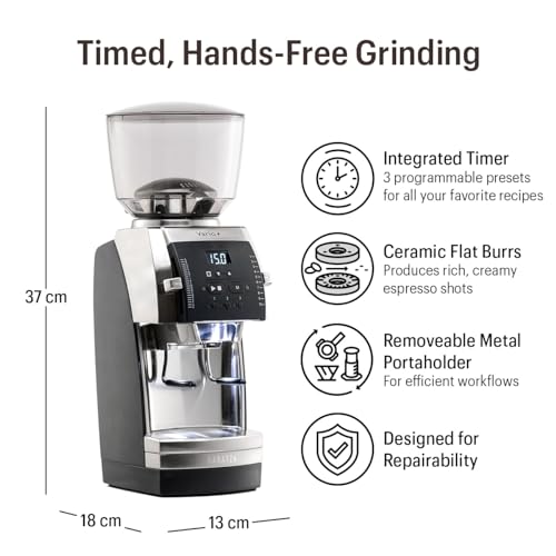 Baratza Black / 5.1 x 7.1 x 14.2 inches / Modern Electric Burr Grinders