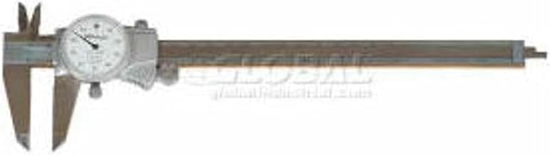 Mitutoyo 505-743 Dial Caliper, 0.1" per Rev, 0-8" Range, 0.001" Accuracy