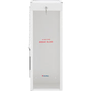 Lockable Steel Fire Extinguisher Cabinet with Breakable by Global Industrial – Steel, White, Model 670601