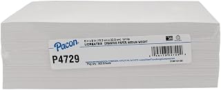 Pacon Drawing Paper, White, 6" x 9", 500 Sheets/Pack, 12 Packs | Pure Sulphite, Medium Weight, Acid Free, Class Pack, 6000 Sheets Total, P4729